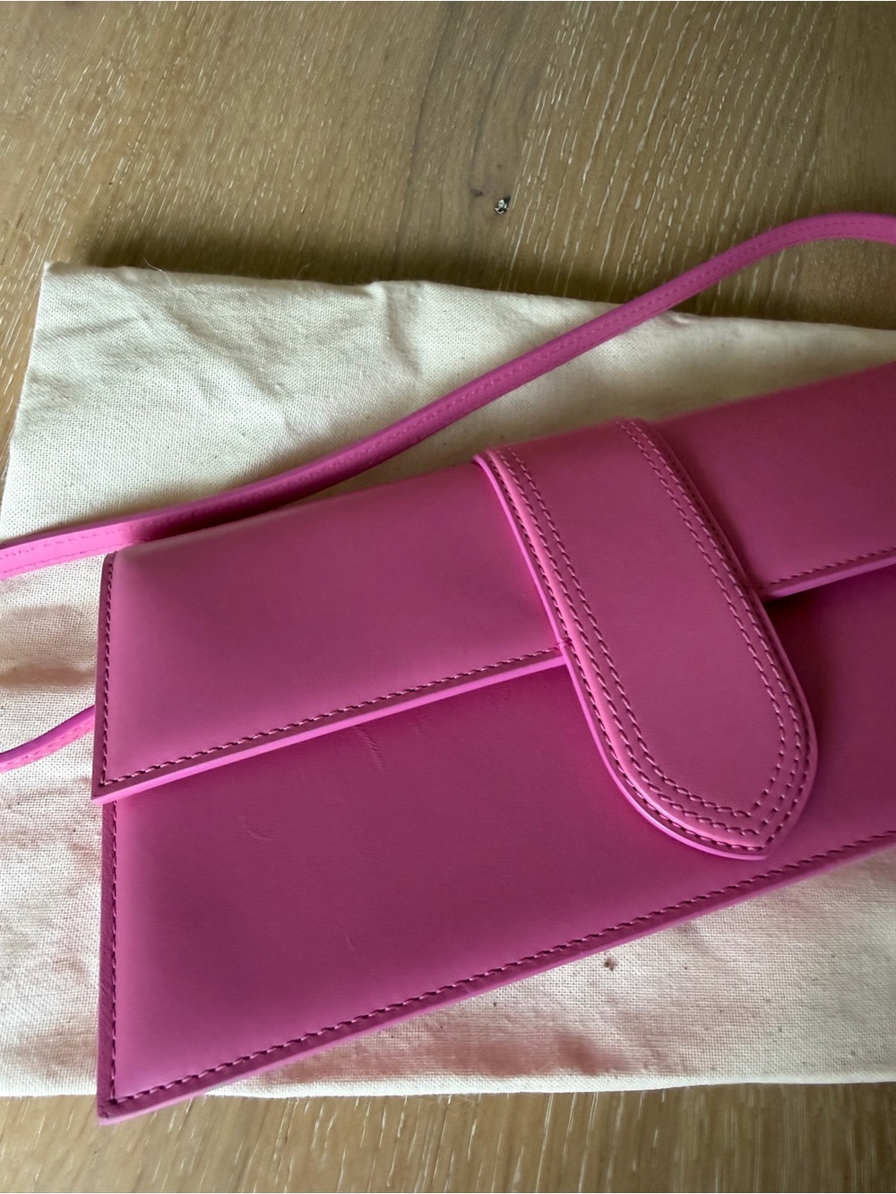 Jacquemus Le Bambino Long Pink Handbag - Gently Used - Picture 12 of 13
